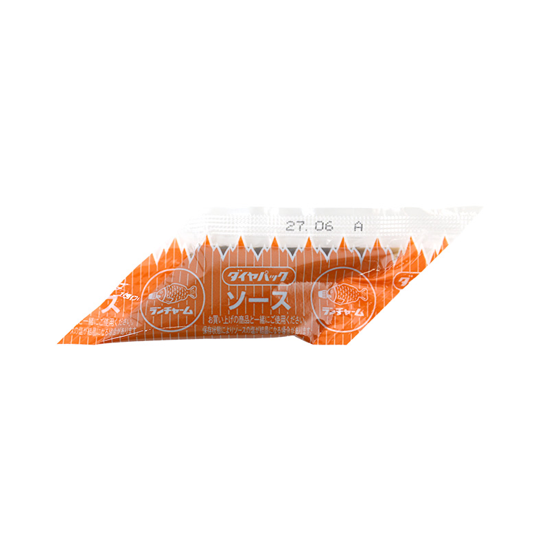 Diamond-shaped sauce packet  /  Diamond-shaped sauce packet - Small